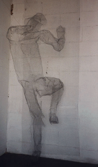 Woven wire mesh sculpture by Livia Rolandini — piece 4 of 12