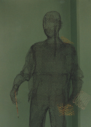 Woven wire mesh sculpture by Livia Rolandini — piece 7 of 12